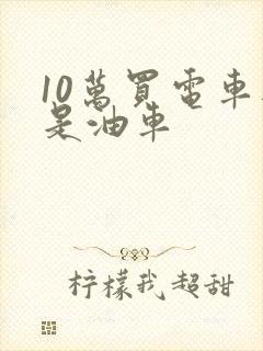 10万买电车还是油车