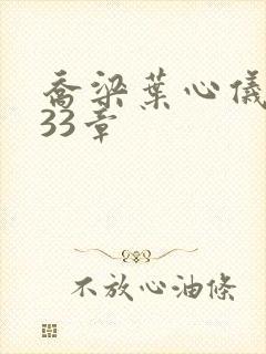 乔梁叶心仪3233章