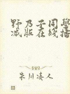 野乃子同学无删减版在线播放