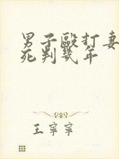 男子殴打妻子致死判几年