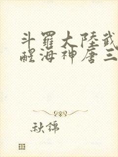 斗罗大陆武魂觉醒海神唐三