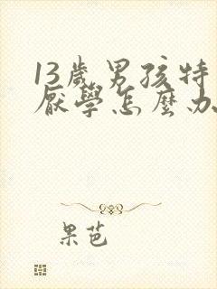 13岁男孩特别厌学怎么办