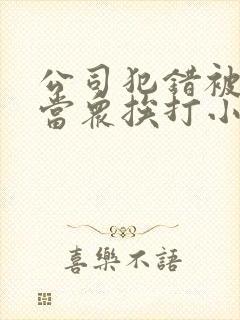 公司犯错被惩罚当众挨打小说