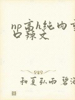 np高h纯肉重口辣文