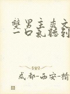 双男主爽文小说一口气听到结局