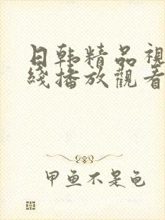 日韩精品视频在线播放观看