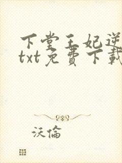 下堂王妃逆袭记txt免费下载