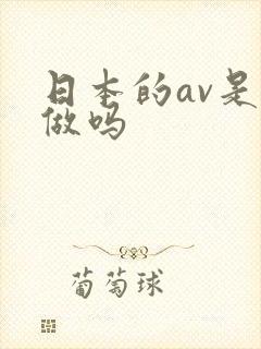 日本的av是真做吗