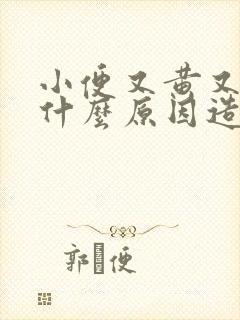 小便又黄又浓是什么原因造成的