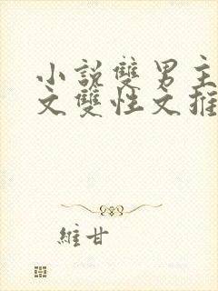 小说双男主校园文双性文推荐