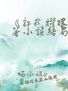 《许我耀眼》原著小说结局