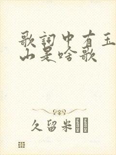 歌词中有玉龙雪山是啥歌