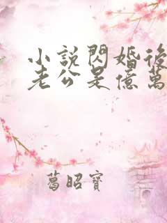 小说闪婚后发现老公是亿万富豪