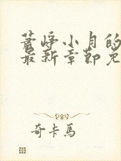 萧峥小月的小说最新章节免费阅读