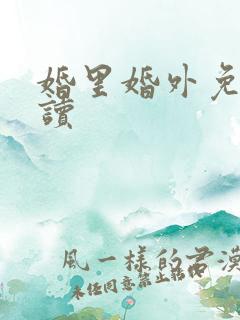 婚里婚外免费阅读