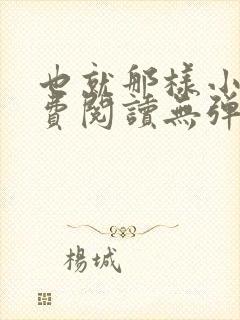 也就那样小说免费阅读无弹窗