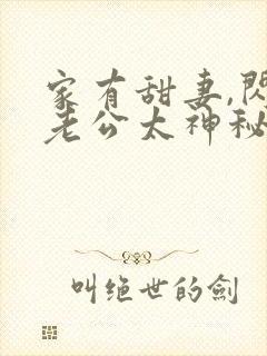 家有甜妻,闪婚老公太神秘