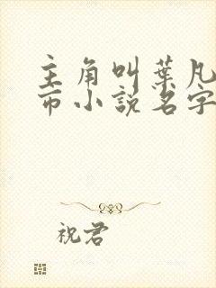 主角叫叶凡的都市小说名字