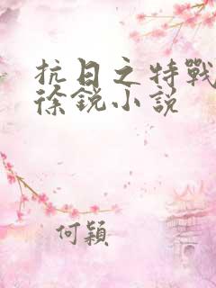 抗日之特战兵王徐锐小说