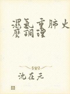 湿气重肺火旺怎么调理