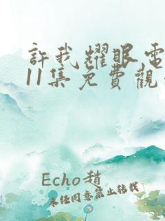 许我耀眼电视剧11集免费观看