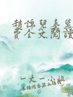 赵锦儿秦慕修免费全文阅读