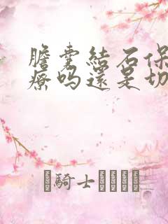 胆囊结石保守治疗吗还是切胆好呢