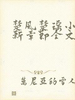 楚风楚瑶小说最新章节全文阅读