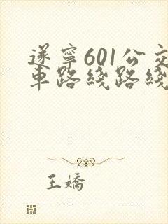 遂宁601公交车路线路线图