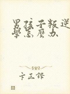 男孩子叛逆期厌学怎么办