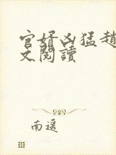 官婿凶猛赵阳全文阅读