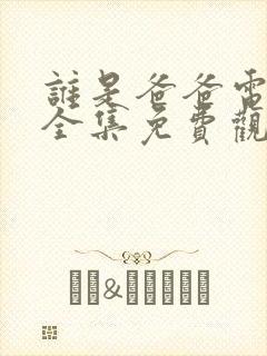 谁是爸爸电视剧全集免费观看