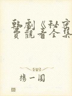 韩剧《秘密》免费观看全集