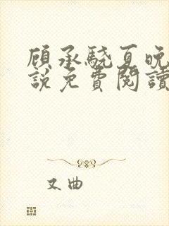 顾承骁夏晚宁小说免费阅读最新章节