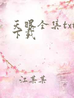 天眼全集txt下载