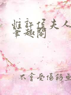 惟许侯夫人法采笔趣阁