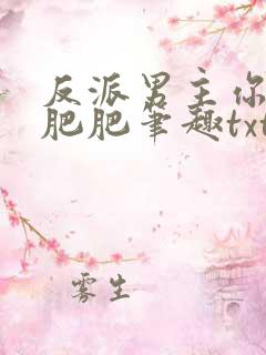 反派男主你好坏肥肥笔趣txt