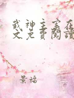 武神主宰在线全文免费阅读