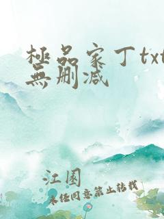 极品家丁txt无删减