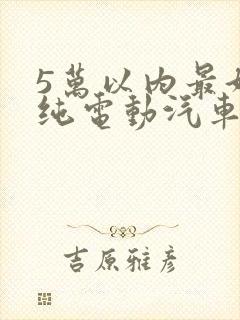 5万以内最好的纯电动汽车