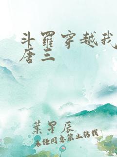 斗罗穿越我成了唐三