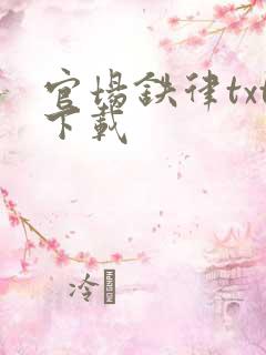 官场铁律txt下载