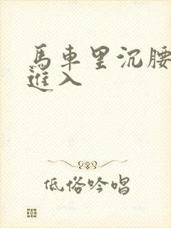 马车里沉腰缓缓进入