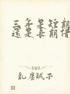 三年是短期借款还是长期借款