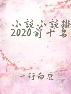 小说小说排行榜2020前十名