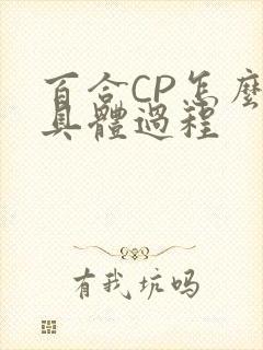 百合CP怎么搞具体过程