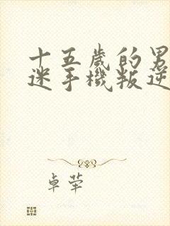 十五岁的男孩沉迷手机叛逆