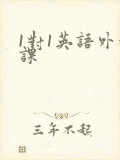 1对1英语外教课