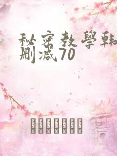 秘密教学韩漫无删减70