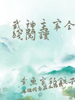 武神主宰全文在线阅读